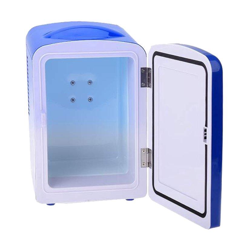 12V 4L Car Refrigerator Cooler Mini Fridge Car Home Small Household Boat Refrigeration Dormitory Outdoor Picnic Freezer Heater