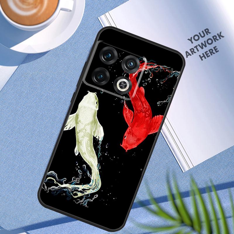 Ying Yang Koi Fish Case For OnePlus 11 12 9 10 Pro 10R 9R 8T 10T 12R Nord N10 N20 N30 2T CE4 CE 2 3 Lite Cover