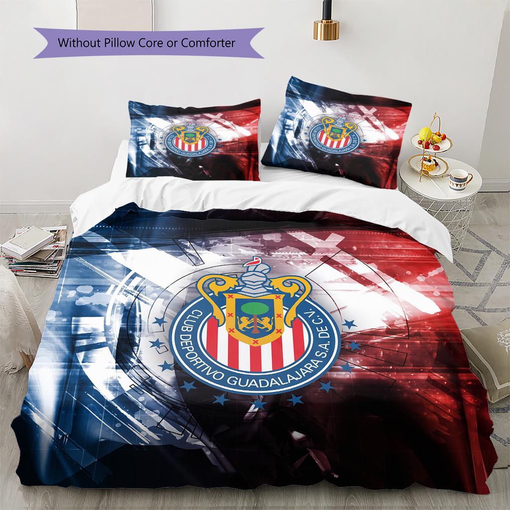 Guadalajara Pattern Bedding Quilt Set Home Decoration Gift (1 * duvet cover + 2 * pillowcase without core)
