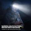 XPG LED Ear-Mounted Headlamp IPX4 Waterproof Motion Sensor Super Bright Headlight 5 Lighting Modes for Camping Mountain Climbing