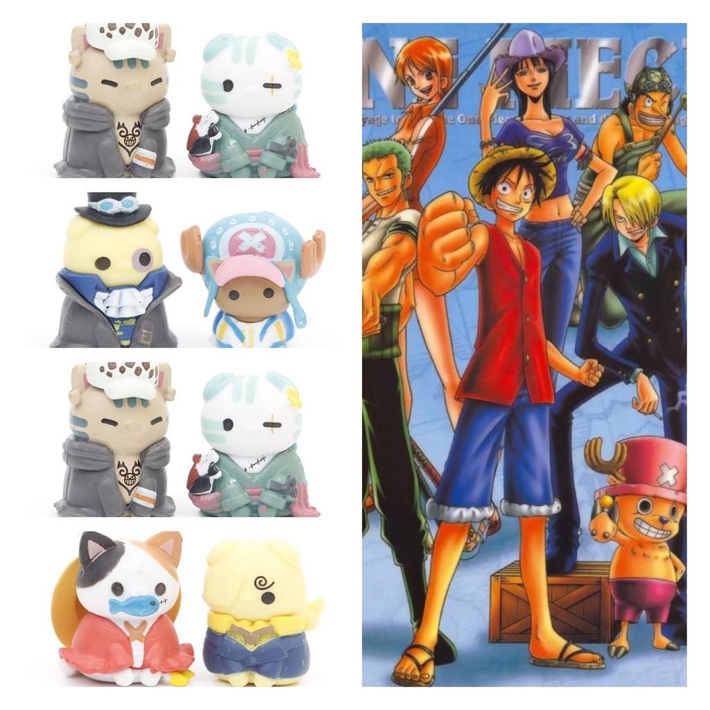 Pvc Collectible Cake Toppers 8 Adorable Cat Mascots Cosplaying Pirates