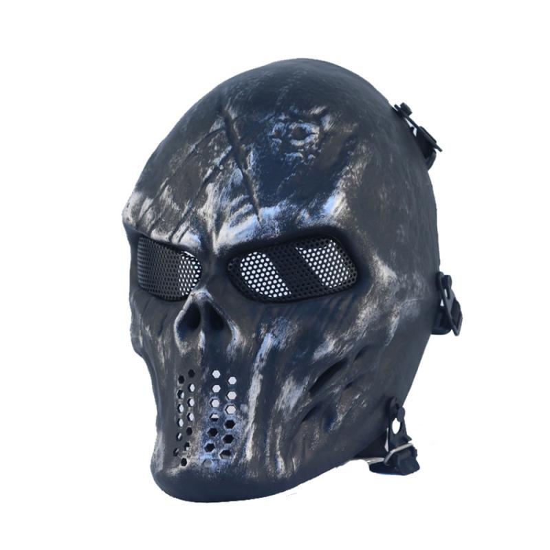 Skull Mask Adjustable Available In Multiple Colors Clothing And Accessories Cosplay Supplies Comfortable To Wear 29.5 * 21cm Tpr