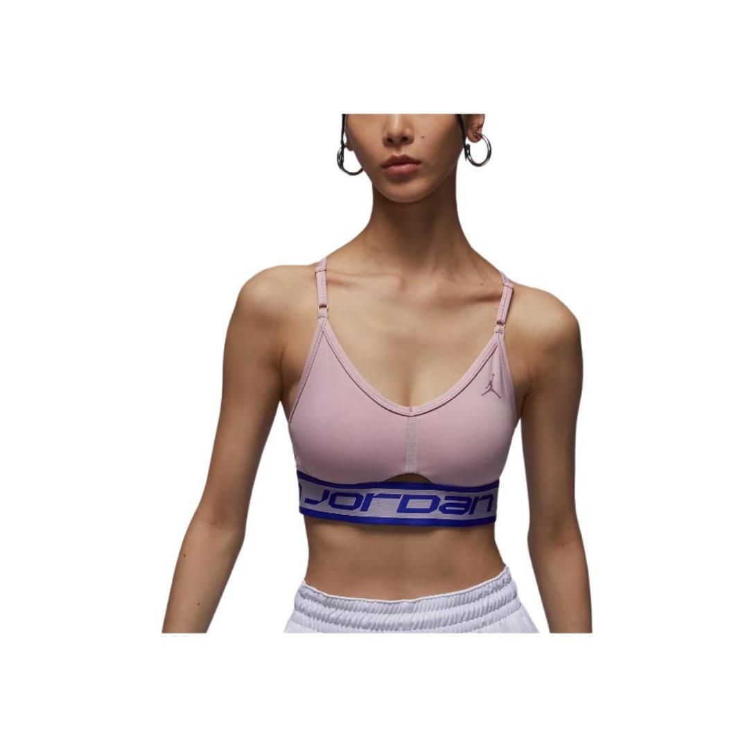 

Jordan Indy Low-Intensity Support Letter Comfortable Sports Bra Women Underwear Pink-Purple-Red Harmony-Blue Gray-Purple-Red FB4096-513 XS