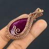 Ruby Pendant Gemstone Jewelry, 999 Copper Wire Wrapped Handmade Pendant, Latest Design Jewelry