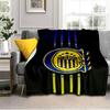 Rosario Central Crest Blanket Outdoor Flannel Blanket for Camping, Hiking, Garden Parties, Picnic Essentials,gift for family and friends