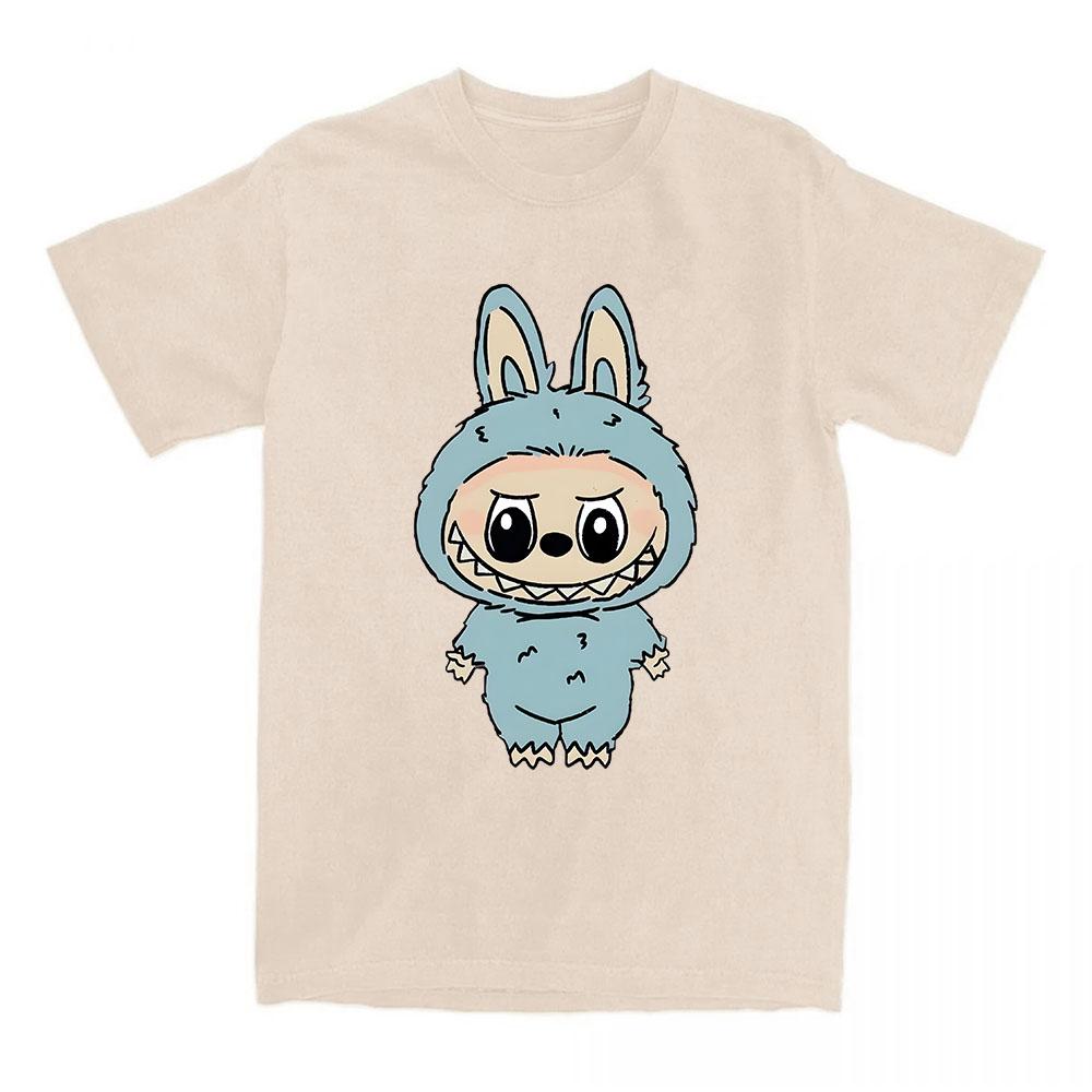 Girls Tees Kawaii Doll Labubu T-shirt 2025 Fashion Cartoon Graphic Tshirts Short Sleeve Cotton Female T Shirts Streetwear Women