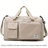Unisex Large-capacity Travel Bag - Polyester, Fitness Bag with Multiple Compartments, Adjustable Shoulder Straps for Women's Duffel Bags, Fitness Bags