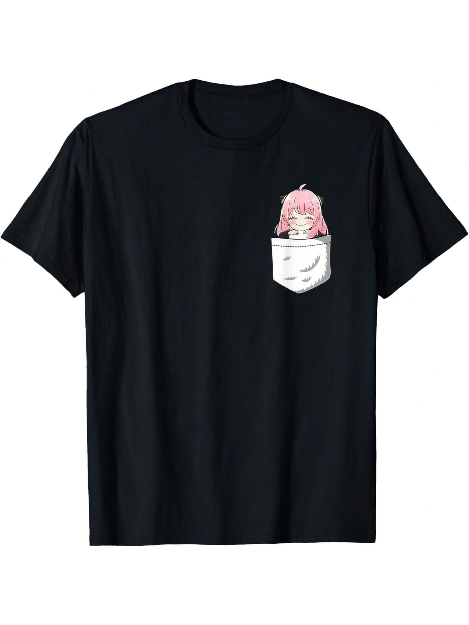 

Kawaii Cute Anya In The Pocket Spy X Art Family T-Shirt T-Shirt XXXXXL чёрный