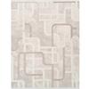 Modern Soft Living Room Rug with Geometric Relief Beige 120x180
