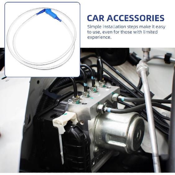 4.1Ft Brake Bleed Hose Kit with Valve for One-Person Brake Fluid Replacement and Automotive Bleeder Tool