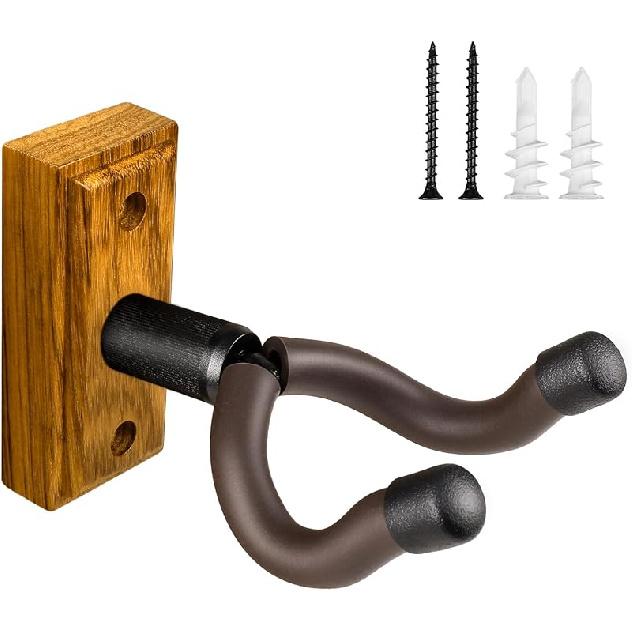 DIDA Guitar Wall Mount, Guitar Hanger, Silicone Pad, U-Shaped Guitar Wall Hanger Mount, Rotatable Guitar Holder Hook Stand Wall for Acoustic,