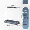 Movable Floor-Standing Stainless Steel Broom and Mop Holder
