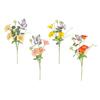 Yousheng Artificial Wildflowers Bouquet Fake Flower Eucalyptus Stem with Butterfly Faux Silk Floral Arrangement for Farmhouse Table Centerpiece Home