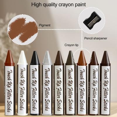 1 Set Wooden Furniture Scratch Repair Kit with Touch-Up Marker Pen Crayon