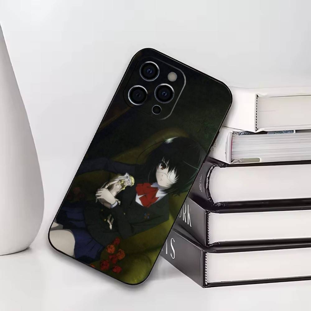 

Another Mei Misaki Phone Case For iPhone17,16,15,14,13,12,11 Plus,Pro Others Soft Black Cover iPhone17air