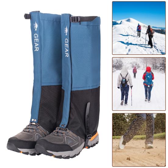 Snow Leg Gaiters, Snow Gaiters for Hiking Boots, Waterproof and Windproof Adjustable Snow Boot Gaiters for Walking Mountain Hunting Climbing, Hiking