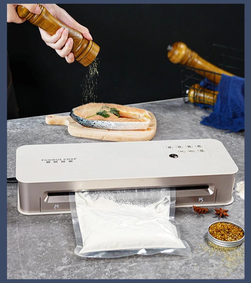 Fully Automatic Vacuum Sealing Machine Small Household Fresh-keeping Food Packaging Machine Dry And Wet Sealing Commercial Use