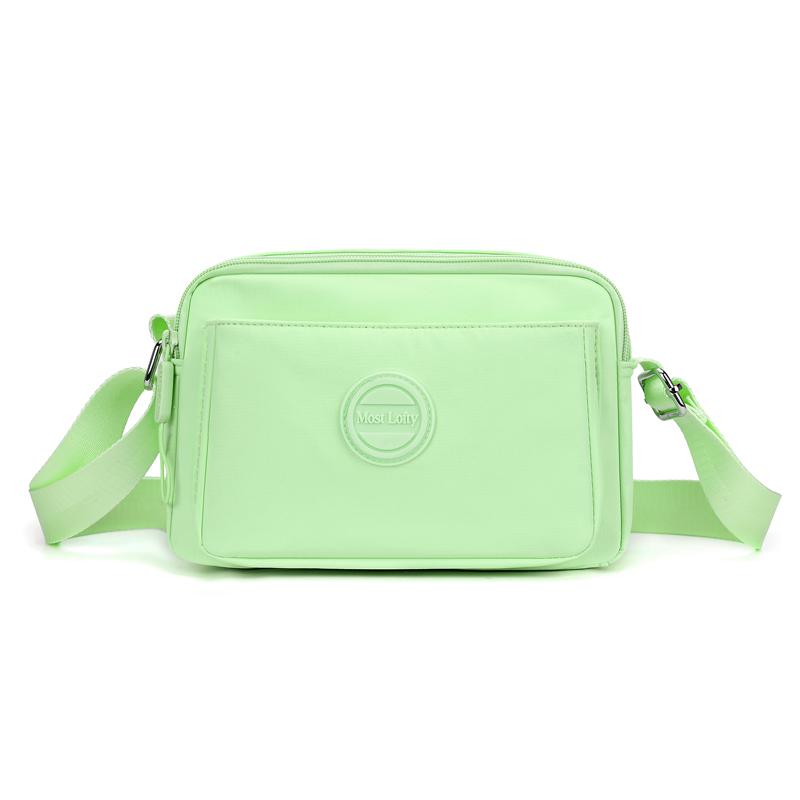Women's Lightweight Nylon Bag Shoulder Bag Solid Color Mother Bag Crossbody Bag