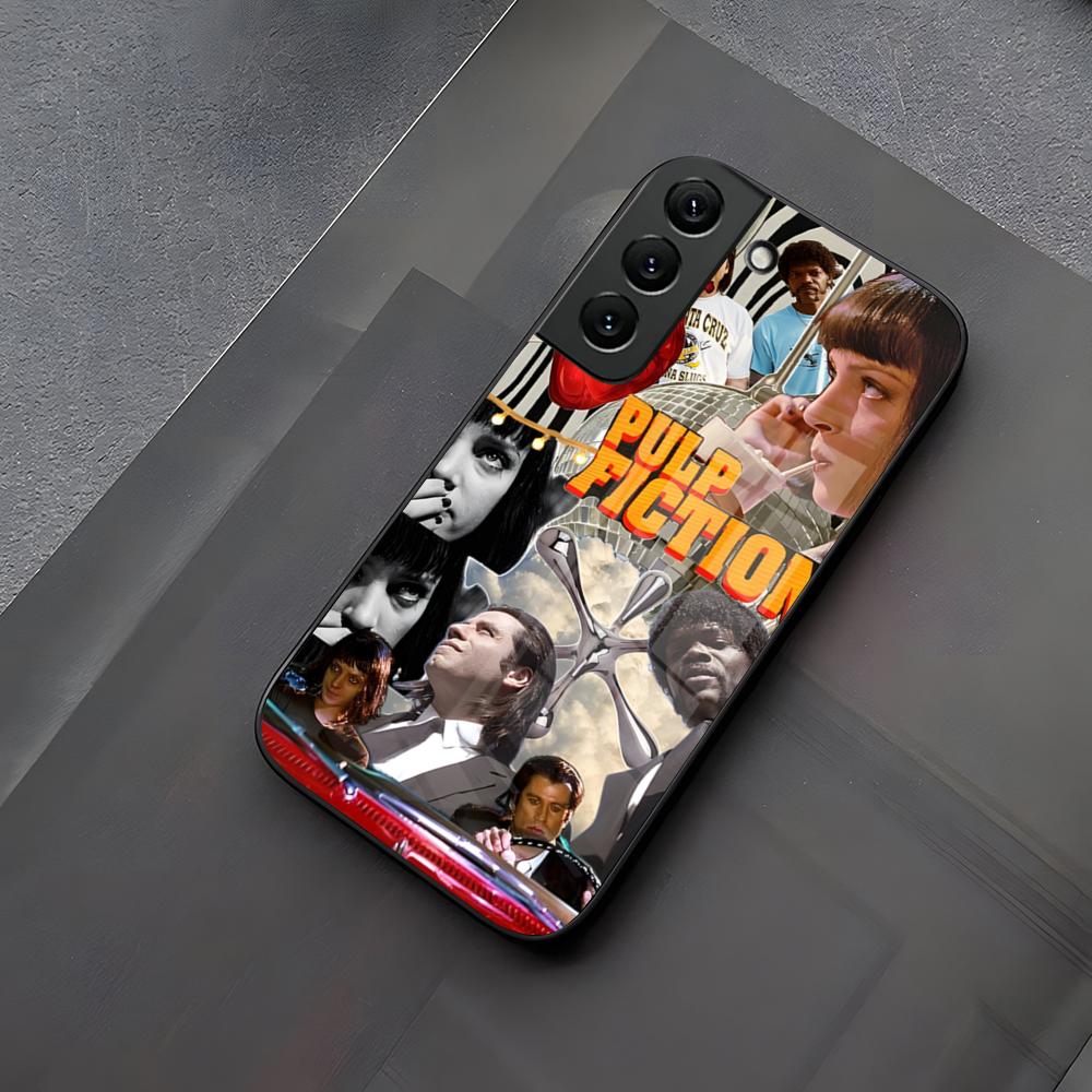 Movie Pulp Fiction Phone Case Glass For Samsung Galaxy S23 S25 S24 S21 S22 S20 Ultra Fe Plus A34 A15 A25 A52 A53 M54 Cover