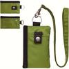 RFID Blocking Small Wallet with ID Window Zip Id Case Wallet with Lanyard Keychain for Cards Cash Travel Women Men