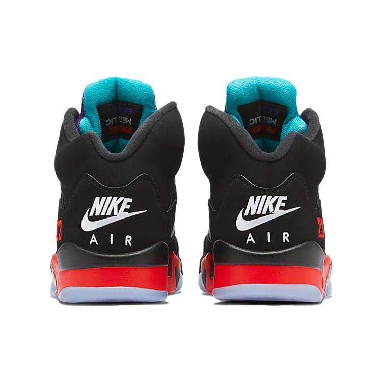 Air Jordan 5 Retro Top 3 Unisex Sneakers Multi-Color Black Fire-Red CZ1786-001