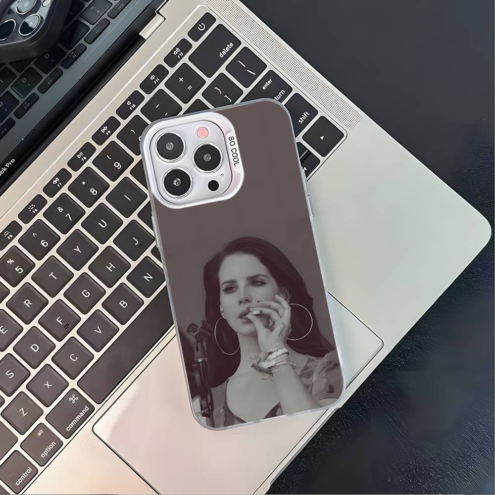 Singer L-Lana Del Rey Phone Case For iPhone 16,15,14,13,12,11,Pro,XS,Max,Plus,Mini,SE4,E White Matte Shockproof Cover