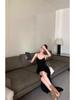 Women’s Summer Slimming Low-Cut Lace Camisole Dress - Sexy High-Waisted Irregular Long Skirt