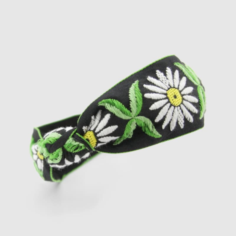 LALA Green Flower Bohemian Imported Hairband