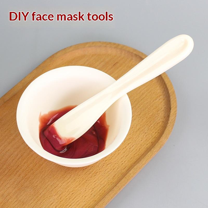2Pcs Facial Skin Care Tools Kit Face Mask Mixing Bowl Set Silicone Mask Brush Facial Applicator Spatula Measure Spoon