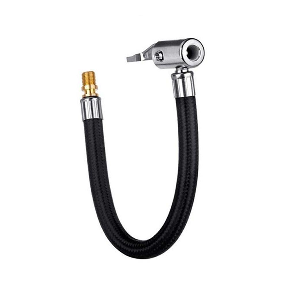 Pompe gonflage pneu voiture Adaptateur tube d'extension Tuyau gonfleur d'air Connexion air pneu à visser Mandrin de blocage Vélo Moto