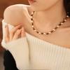 Color-matched Sequin Clasp Necklace, Retro and Luxurious, High-end Style, Sweater Chain, Suitable for Autumn and Winter, Niche Product