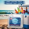 HomeTimes 4 PCS Reusable Ice Packs for Cooler & Lunch Box Leak-proof Flexible Packs for Food, Perfect for Camping, Fishing