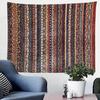 Abstract Modern Aesthetic Tapestry, Simple Dot Neutral Tones Wall Art Hanging Decoration Polyester Fiber White Ruffled Around