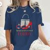 American Style Retro Movie Print T Shirt Women Y2K Basic T Shirts 100 Cotton Crew Neck Hip Hop Tee Shirt