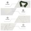 Men S Long Sleeve Polo Shirt Ribbed Collar Solid Color Casual Spring Autumn