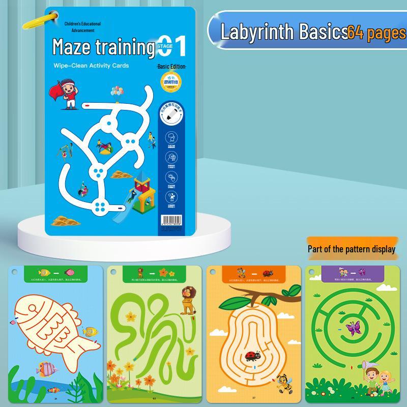 Children's Maze Training Book: Enhance Concentration & Intelligence with Fun Brain Development Games