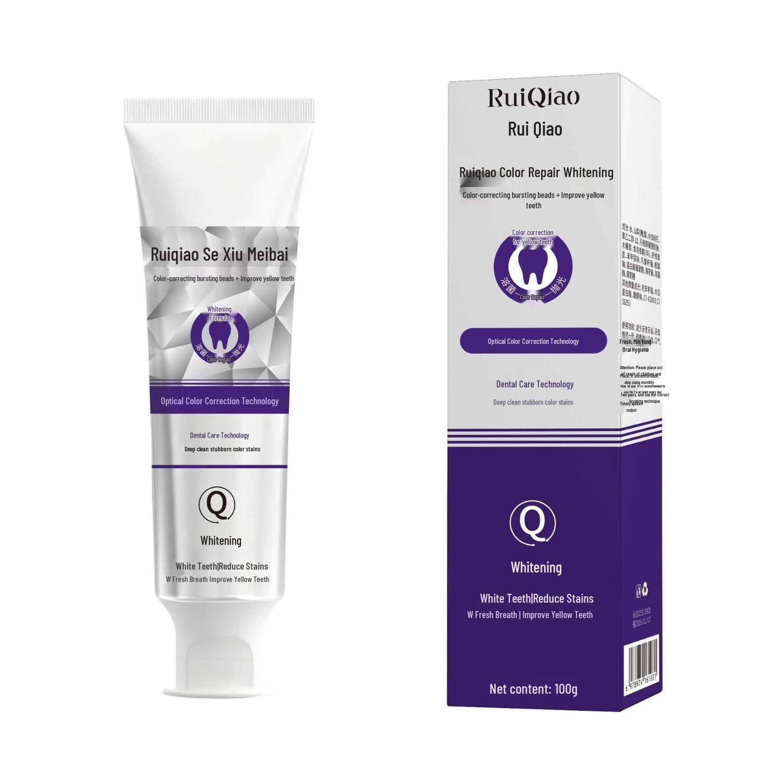 

Rui Qiao Se Xiu Whitening Mint Toothpaste: Deep Clean, Freshen Breath, Remove Yellowing