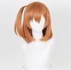 [Laubao Shopping] Honoka Kousaka Cosplay Wig, Orange Ponytail, Mesh, Heat Resistant, for Disguise, Costume Accessory, Party, Halloween, Fancy Dress, S