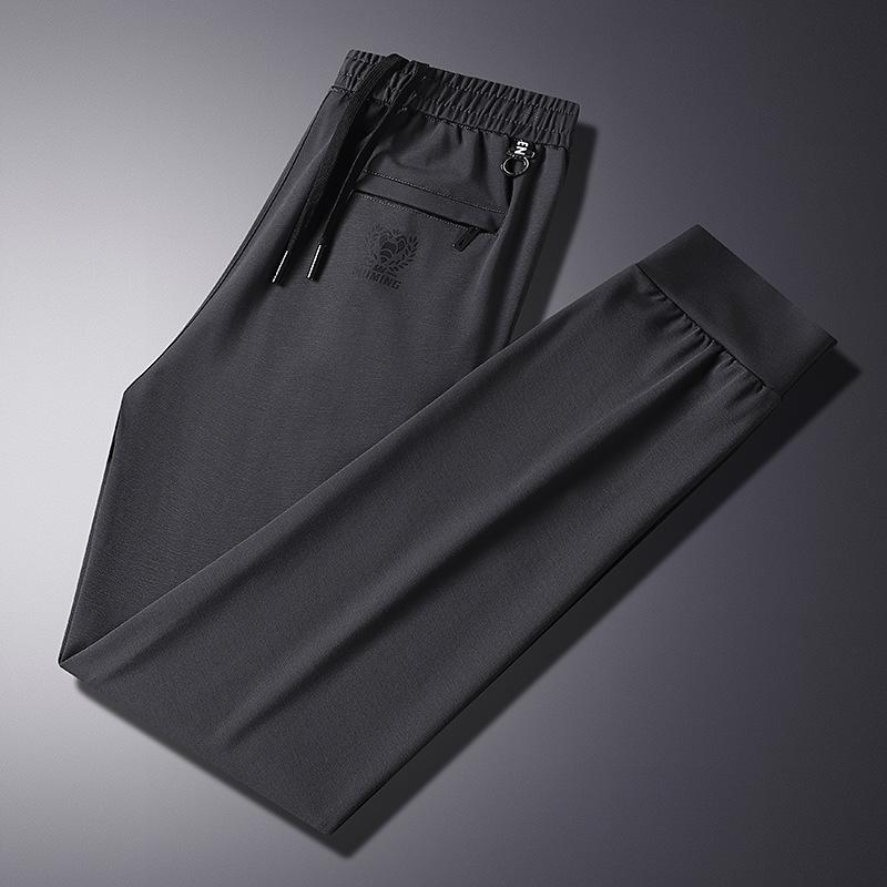 Winter Fleece Casual Pants Men's Loose Plus Size Straight Pants