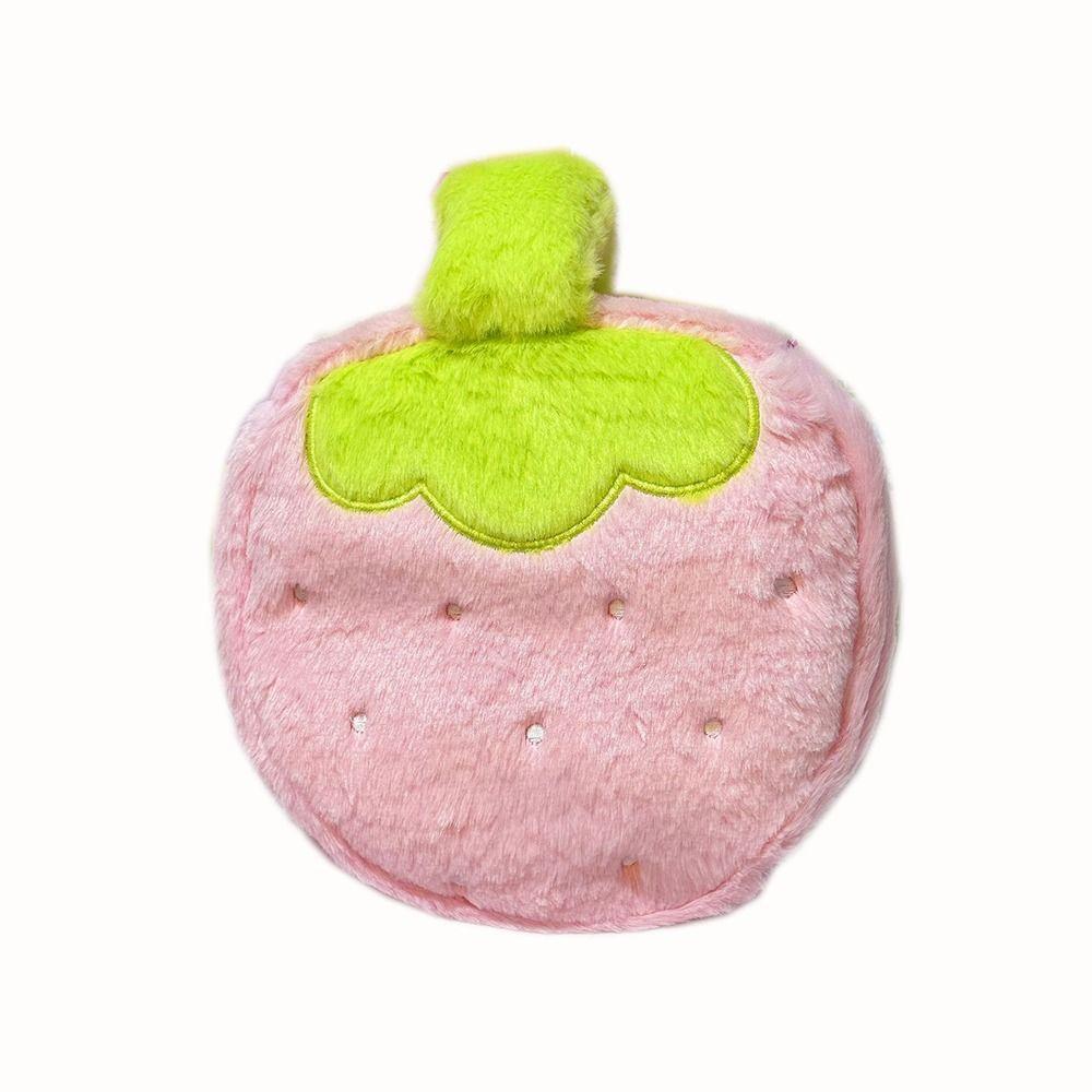 Multi-functional Cosmetic Bag Strawberry Shape Handheld Storage Bag Jewelry Miscellaneous Storage Cosmetic Pouch Women