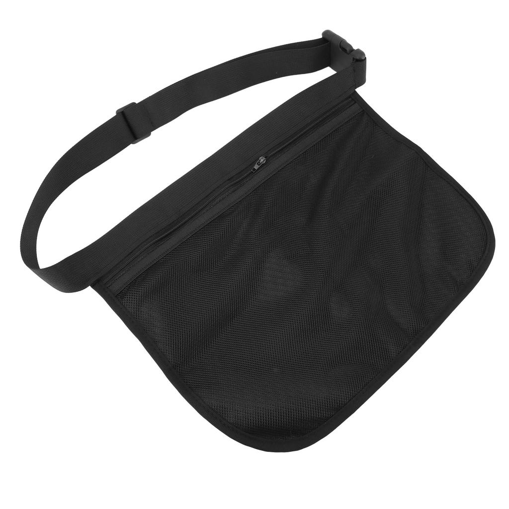 Tennis Ball Band Holder Mesh Bag Inner Zipper Pocket Adjustable Tennic Wasit Pouch for Training Match Outdoor