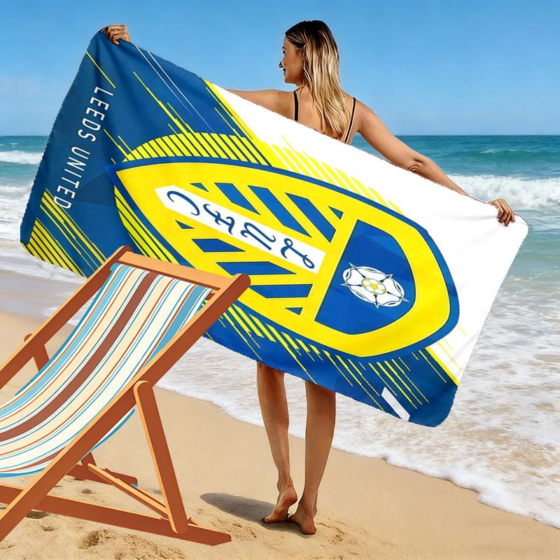 LUFC Fußball Strandtuch, Großes Weiches Schnelltrocknendes Handtuch für Strand Camping Schwimmen