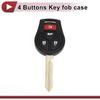 4 Buttons Key Shell Case CWTWB1U75/CWTWB1U816 for Nissan Sentra 2012-2016 for Nissan Versa 2013-2015 Keyless Entry Remote Key Fob Replacement Case