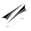 2 adet 220 cm x 48 cm Şık Araba Plakası Uzun Yan Şerit Oto Vinil Çıkartması Dekorasyon Araba DIY Şekillendirici Etiket Araba Tuning