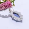 Blue Lace Agate - Namibia 925 Sterling Silver Pendant V9048, Blue Pendant, Marquish Pendant, Valentin's Day Gift, Gift For Her, Birthday Gift, Handmad