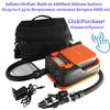 20/16 PSI Dual Stage Electric Air Pump Intelligent Inflatable Pump 12V 110W for Inflatable SUP Stand Up Paddle Surfing Board