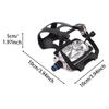 Exercise Bike Pedals 1/2” Thread Professional Anti Slip Lightweight Indoor Cycling Pedal with Toe