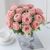 5 Heads peony Artificial flowers for Home Floral Arrangement Decoration Festival Garlands vase Wedding outdoor arch accessories