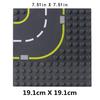 7.51in * Large Particles Dot City Road Street Baseplate Straight Curve Constructing Blocks Bricks Base Plate Children Toys