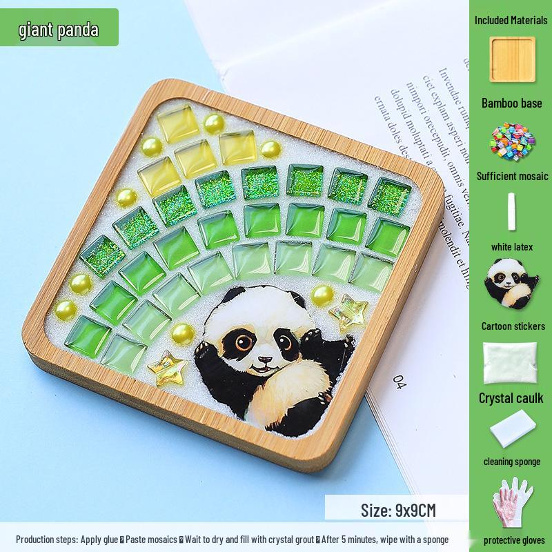 Mosaic DIY Coaster Kit: Parent-Child Creative Gift for Kids